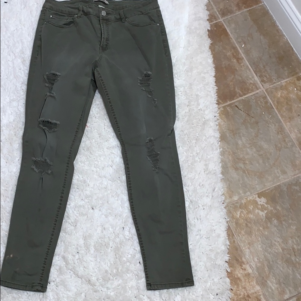 Green jeans